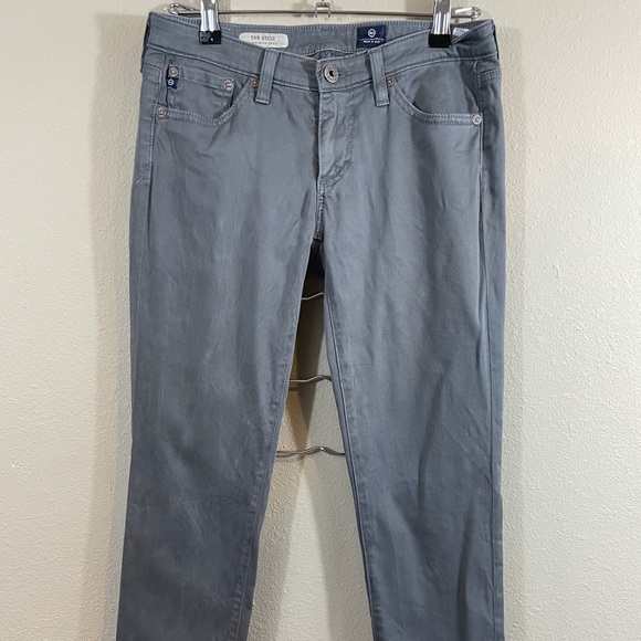 AG Adriano Goldschmied USA Women's gray The Stilt Cigarette stretch Jeans SZ 26 - Picture 1 of 7